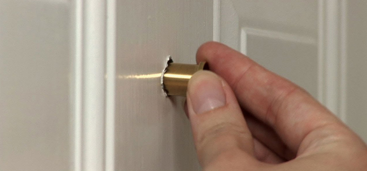peephole door repair in Edgewater