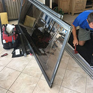 sliding glass door frame repair Edgewater